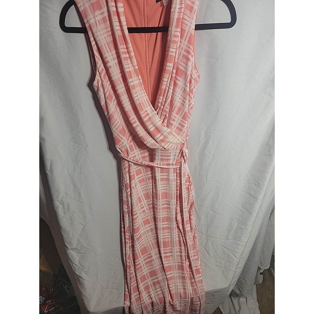 Womens Tommy Hilfiger Sleeveless Spring/Summer Dress Size 2 Pink Geometric